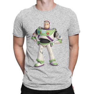 100% cotton T-shirt Disney Toy Story Buzz Mens T Shirts Humorous Tees Short Sleeve Crew Neck Pure Cotton Birthday _05