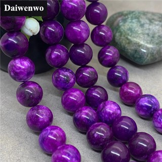 3a หินธรรมชาติ สีม่วง Sugilite 6/8/10 มม. ทรงกลม หลวม อุปกรณ…