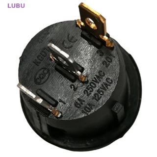 Lubu ใหม่ สวิตช์โยก เปิดปิด SPST ทรงกลม กันน้ํา 6A10A 250V สําหรับเรือ