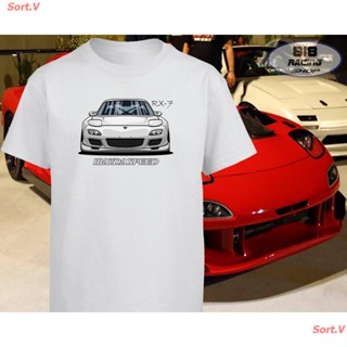 เสื้อยืดพิมพ์ลายแฟชั่น Sort.V New เสื้อยืด Racing Sport Cars [สีขาว] [MAZDA] [SET1] เสื้อยืดผ้าฝ้าย_02