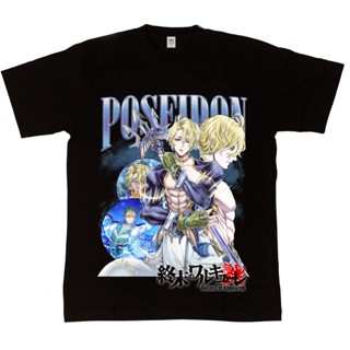 เสื้อผ้าผชเสื้อยืด พิมพ์ลายการ์ตูน Poseidon Record Of Ragnarok Shuumatsu No Valkyrie Homage SeriesS-5XL