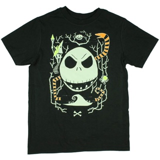 เสื้อยืดพิมพ์ลาย Disney The Nightmare Before Christmas สําหรับผู้หญิง_03