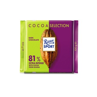 ริตเทอร์สปอร์ตโกโก้ซีเล็คชั่น81% SPORT 100 ก.RITTERCOCOA SELECTION 0.81100G.