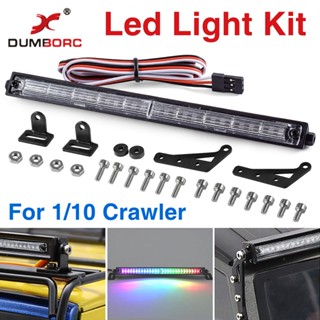 Dumborcrc ชุดไฟ Led สเกล 1/10 หลากสี อุปกรณ์เสริม สําหรับรถไต่หินบังคับ Jeep Wrangler 1/10