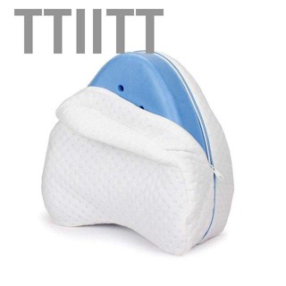 Ttiitt Knee Pillow Heart Shaped Rebound Memory Foam for Sciatica Pregnancy Back and Hip Pain