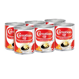 คาร์เนชั่น ก.X6CARNATION ครีมเทียมข้นหวาน 388SWEET BEVERAGE CREAMER388G.X6