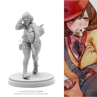 Beauty Soldier Goddess Series โมเดลทหารเรซิ่น ขนาด 38 มม. (สีขาว) A-443