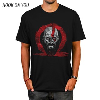 insFashion hot men GOD OF WAR t shirt Summer casual mens cotton O neck tee black_02