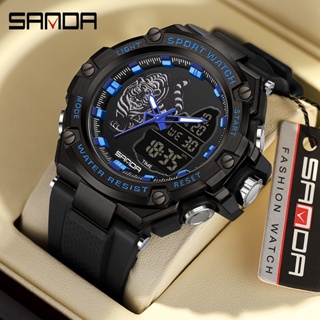 Sanda Official Beast Dial นาฬิกาข้อมือควอทซ์ สไตล์สปอร์ต กันตก SD3173-9