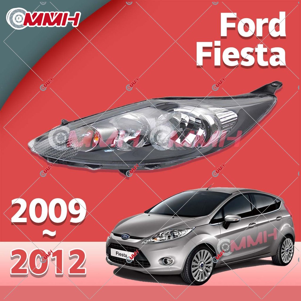 หลอดไฟหน้ารถยนต์ สําหรับ Ford Fiesta Headlamp 2009-2012 ไฟหน้าสำหรับ ไฟหน้า โคมไฟหน้า ไฟหน้า​โปรเจค​