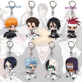 Wncds พวงกุญแจอะคริลิค ลายการ์ตูนอนิเมะ Kurosaki Ichigo Ishida Uryuu Kuchiki Rukia แฟชั่น