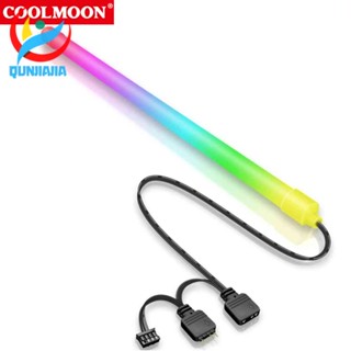 Coolmoon Y360 แถบไฟ LED ARGB PC 3PINx2+4PIN 5V สําหรับคอมพิวเตอร์