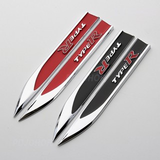 สติกเกอร์โลหะ ตราสัญลักษณ์ TYPER Blade สําหรับติดตกแต่งรถยนต์ Honda