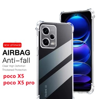 เคสโทรศัพท์มือถือแบบใส กันกระแทก สําหรับ Xiaomi poco X5 pro 5G 2023 X5Pro