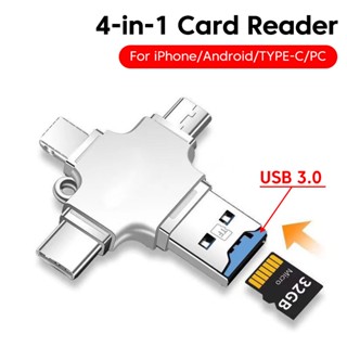 5 in 1 อะแดปเตอร์การ์ดรีดเดอร์ Usb 3.0 Type C Usb Micro Usb Tf SD อเนกประสงค์ อุปกรณ์เสริม สําหรับโทรศัพท์มือถือ