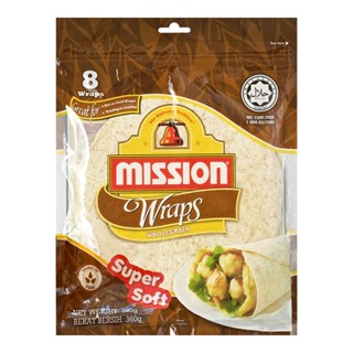 แผ่นแป้ง  มิชชั่น ผสมธัญพืชMISSION WRAPS WHOLEGRAIN