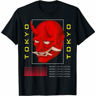 ใหม่ Oni Mask เสื้อยืด ลาย Demon Face Devil Ronin สไตล์ญี่ปุ่น_03