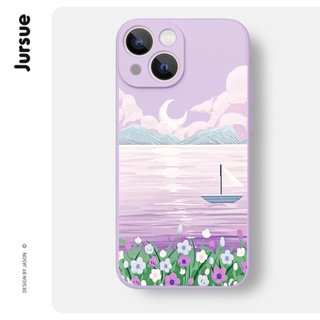 JURSUE เคสไอโฟน เคสซิลิโคนนุ่มกันกระแทกการ์ตูนน่ารักตลก เคสโทรศัพท์ Compatible for iPhone 14 13 12 11 Pro Max SE 2020 X XR XS 8 7 6 6S Plus พลัส XYH1220