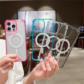 เคสโทรศัพท์มือถือนิ่ม กันกระแทก แบบแม่เหล็ก สําหรับ IPhone 14 13 12 11 Pro Max 14 Plus 14Pro 13Pro 12Pro 11Pro i14 Mac
