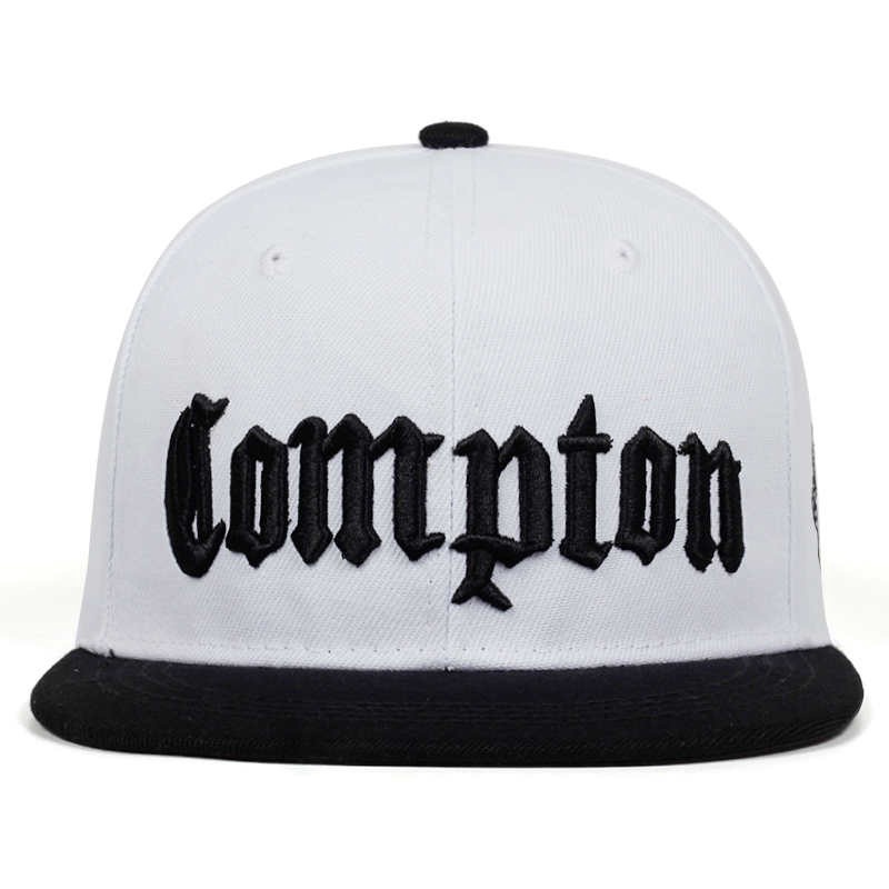 หมวกเบสบอล หมวกแก๊ป พิมพ์ลายตัวอักษร COMPTON แนวสตรีทแดนซ์ Gangster สไตล์ฮิปฮอป สําหรับผู้ชาย และผู้หญิง