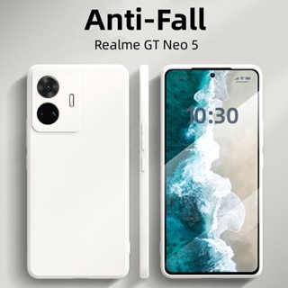 เคสโทรศัพท์มือถือ ซิลิโคนเหลว กันกระแทก หรูหรา สําหรับ Realme GT NEO 5 3T 3 2 C35 C30