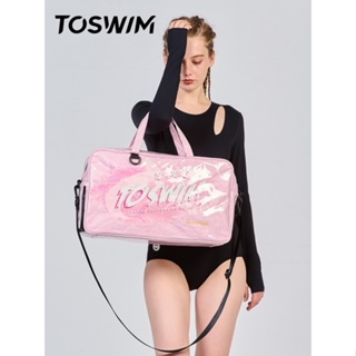 ✧☞✜TOSWIM Tuosheng กระเป๋าว่ายน้ำแยกแห้งและเปียกของผู้หญิงกระเป๋าเก็บชุดว่ายน้ำกันน้ำกระเป๋าออกกำลังกายชายหาดกระเป๋าเป้ส