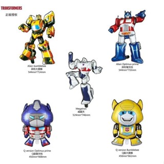 ลูกโป่งฟิล์มอลูมิเนียม Optimus Prime Megatron Bumblebee สําหรับรถยนต์