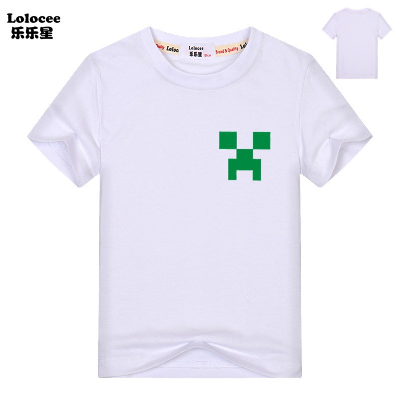 Minecraft Big Boys' Creeper T-Shirt Kids Adventure Premium Cotton T-Shirt_09