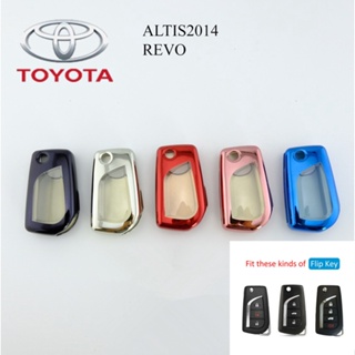 เคสกุญแจรถยนต์ TPU พร้อมพวงกุญแจ สําหรับ TOYOTA ALTIS REVO fortuner innova rav4 reiz