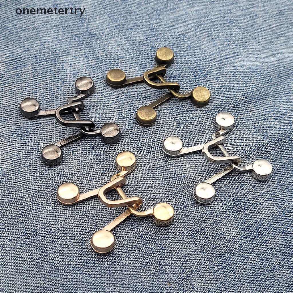 Onem เข็มกลัดโลหะ ปรับได้ กระชับเอว สําหรับเย็บติดกางเกงยีน และกระโปรงผู้หญิง