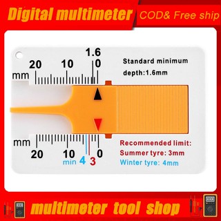 เครื่องมือวัดความลึกดอกยาง สําหรับล้อรถยนต์