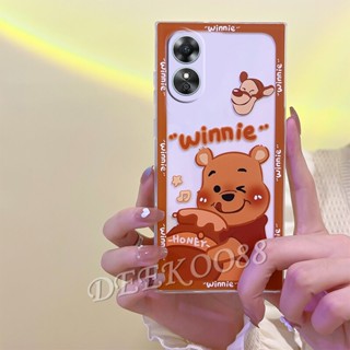 ใหม่ เคสโทรศัพท์มือถือแบบนิ่ม TPU ลายการ์ตูนหมีสตรอเบอร์รี่น่ารัก สําหรับ OPPO Reno 8 8T Reno8 T A78 A17K 4G 5G A78 Reno8T 2023