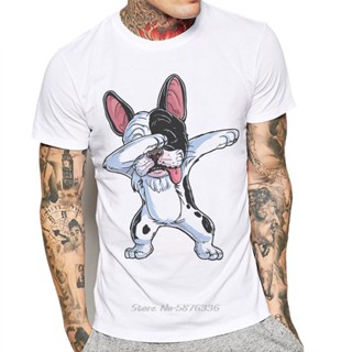 Newest Men T-Shirt Funny Dabbing Dog Print French Bulldog Fashion Men T Shirt Short Sleeve Basic Tee Shirts Cotton _04