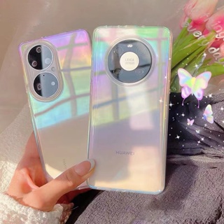 เคส Huawei P50 / P50 Pro / P40 / P40 Pro / P30 / P30 Pro เลเซอร์ สีสัน แฟชั่น เคสโทรศัพท์