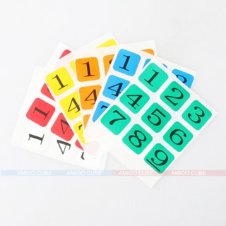 Cubetwist สติกเกอร์ตัวเลข 57 มม. 3x3