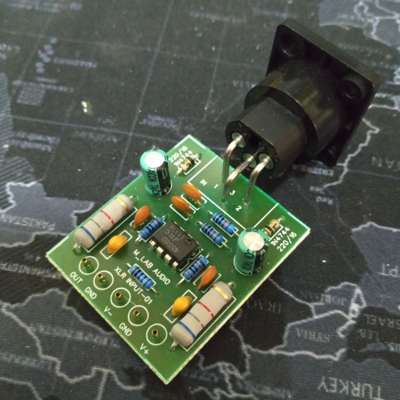 Balance Input MONO XLR สำหรับประกอบพาวเวอร์แอมป์