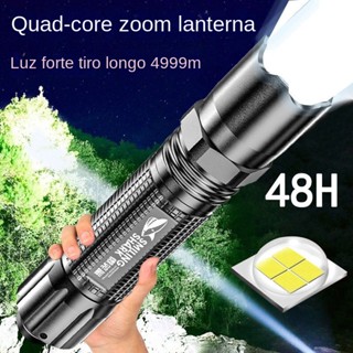 ไฟฉาย LED มีประสิทธิภาพสูง 100000 ไฟฉาย Led ชาร์จ USB กันน้ํา