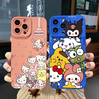 เคสโทรศัพท์มือถือ ขอบสี่เหลี่ยม แบบเต็ม ลายเฮลโลคิตตี้ มายเมโลดี้ สําหรับ Realme C21 C30 C30S C33 C20 Narzo 50A Prime Kuromi