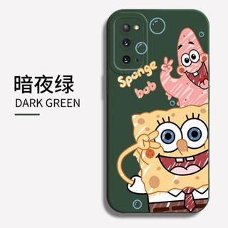 สําหรับ Samsung Galaxy S20 S21 Plus Ultra FE 5G เคสโทรศัพท์ซิลิโคน TPU แบบนิ่ม ลายการ์ตูนสพันจ์บ็อบ กันกระแทก ป้องกันเลนส์