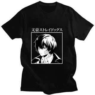 เสื้อยืดแขนสั้น ผ้าฝ้าย พิมพ์ลายการ์ตูนอนิเมะ Bungo Stray Dogs Dazai Osamu Nakahara Chuuya สไตล์ฮาราจูกุ สําหรับผู้_09