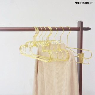 Weststreet ไม้แขวนเสื้อ รูปเมฆ กันลื่น สไตล์นอร์ดิก สีทอง สําหรับแขวนเสื้อโค้ท 5 ชิ้น