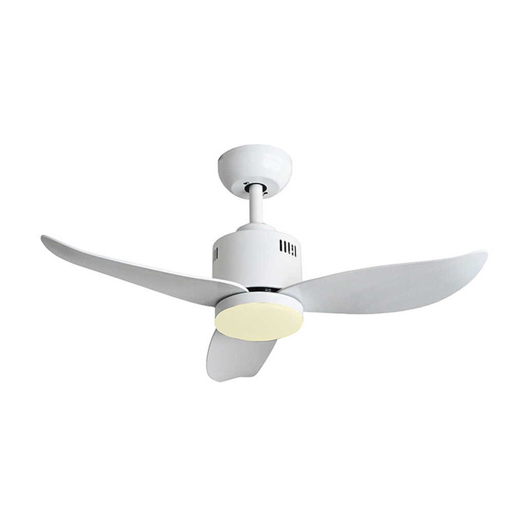 พัดลมโคมไฟเอบีเอส (รีโมตคอนโทรล) WIN FAVOUR รุ่น DC39(WH) ขนาด 36 นิ้ว สีขาว