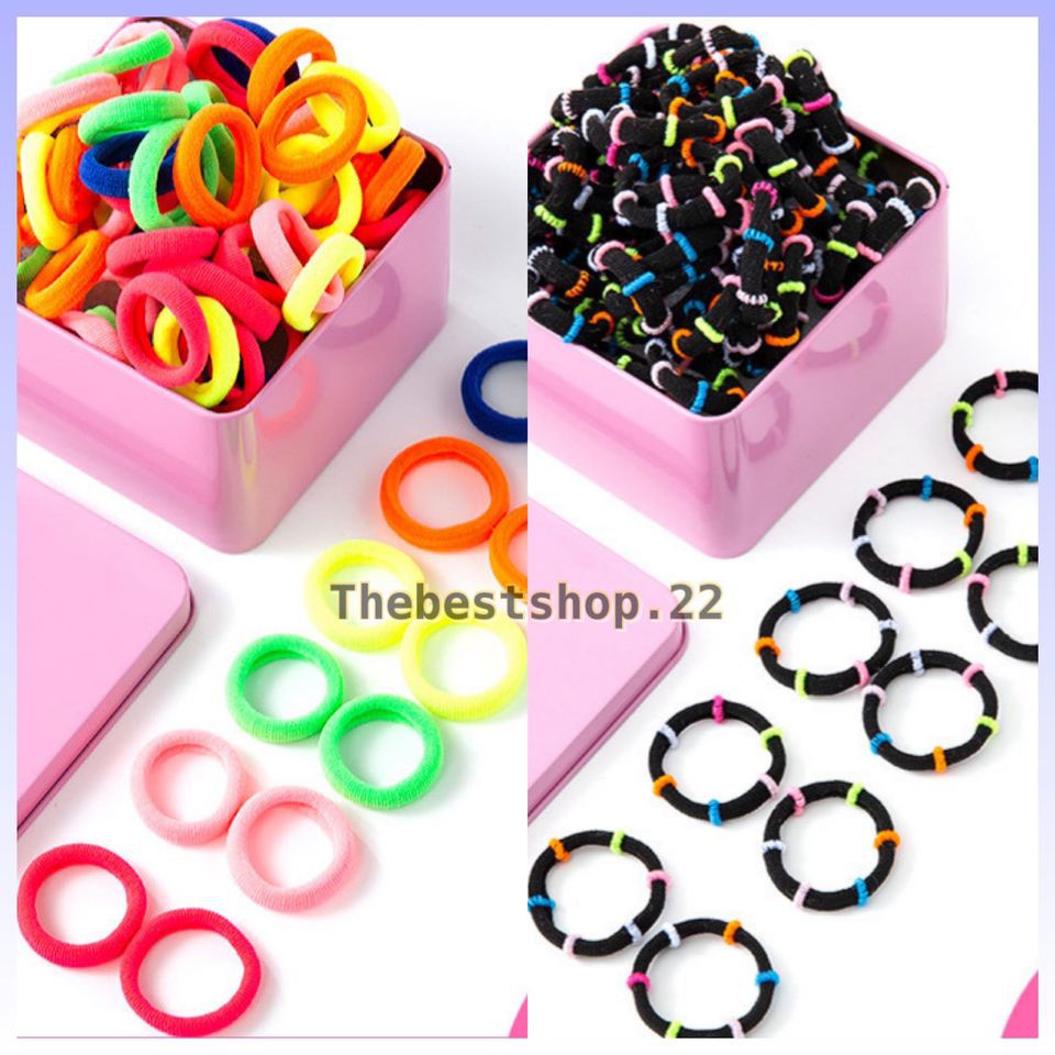 ยางรัดผมเด็ก (ขายเป็นเส้น ซื้อ10แถม2 ) ---วงกลม---ยางรัดผมเกาหลี ไม่มีรอยต่อ.พร้อมส่ง #M-0002