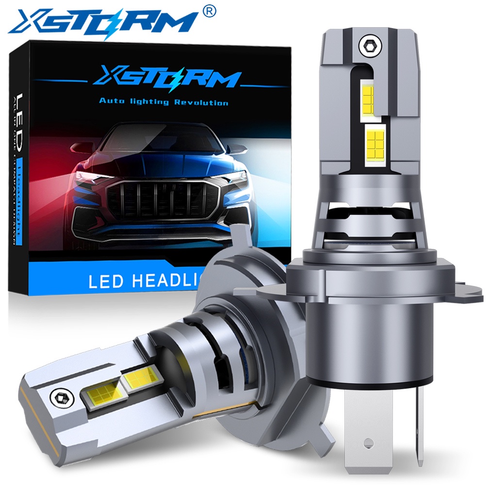 Xstorm แคนบัส LED H4 H7 H11 9005 HB3 9006 HB4 HIR2 9012 ไม่มีสาย 6500k 12v 2 ชิ้น
