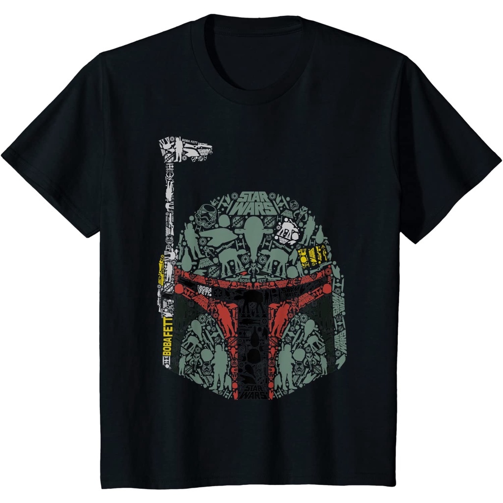 Star Wars Boba Fett Silhouette Helmet Fill Graphic T-Shirt T-Shirt_07