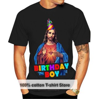 ขายดี เสื้อยืดผ้าฝ้าย พิมพ์ลาย Jesus Xmas Parody s L345 สําหรับผู้ชาย OLngjl48PGmnck98