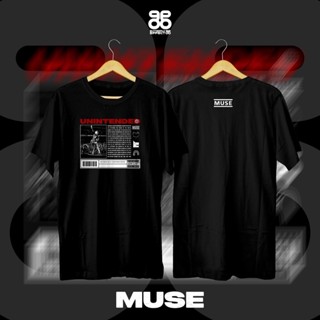 เสื้อยืดแฟชั่น พิมพ์ลายวง Muse MUSIK POP ROCK VINTAGE GRUNGE BAND