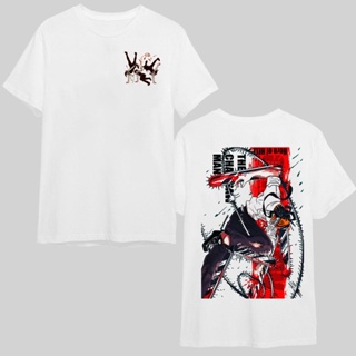 2023เสื้อยืดผู้หญิงChainsaw Man เสื้อยืดผู้ชายผ้าฝ้ายเสื้อ T Anime เสื้อผ้า Tops Tees