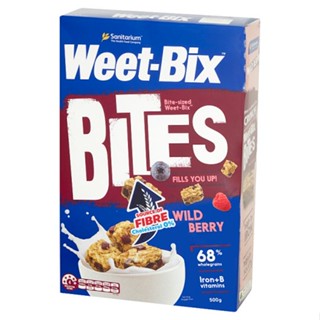 แซนนิทาเรี่ยมวีทบิ๊กซ์ไวล์ดเบอรี่500กSANITARIUM BERRY500G WEET-BIX WILD