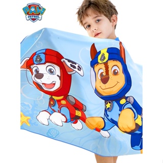 Paw patrol ผ้าขนหนูอาบน้ําเด็ก ว่ายน้ํา อุปกรณ์กีฬา แห้งเร็ว ดูดซับน้ําแห้งเร็ว ผ้าขนหนูกันแดด ผ้าคลุมไหล่ แบบพกพา ผ้าขนหนูชายหาด